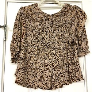 Leopard print crop top